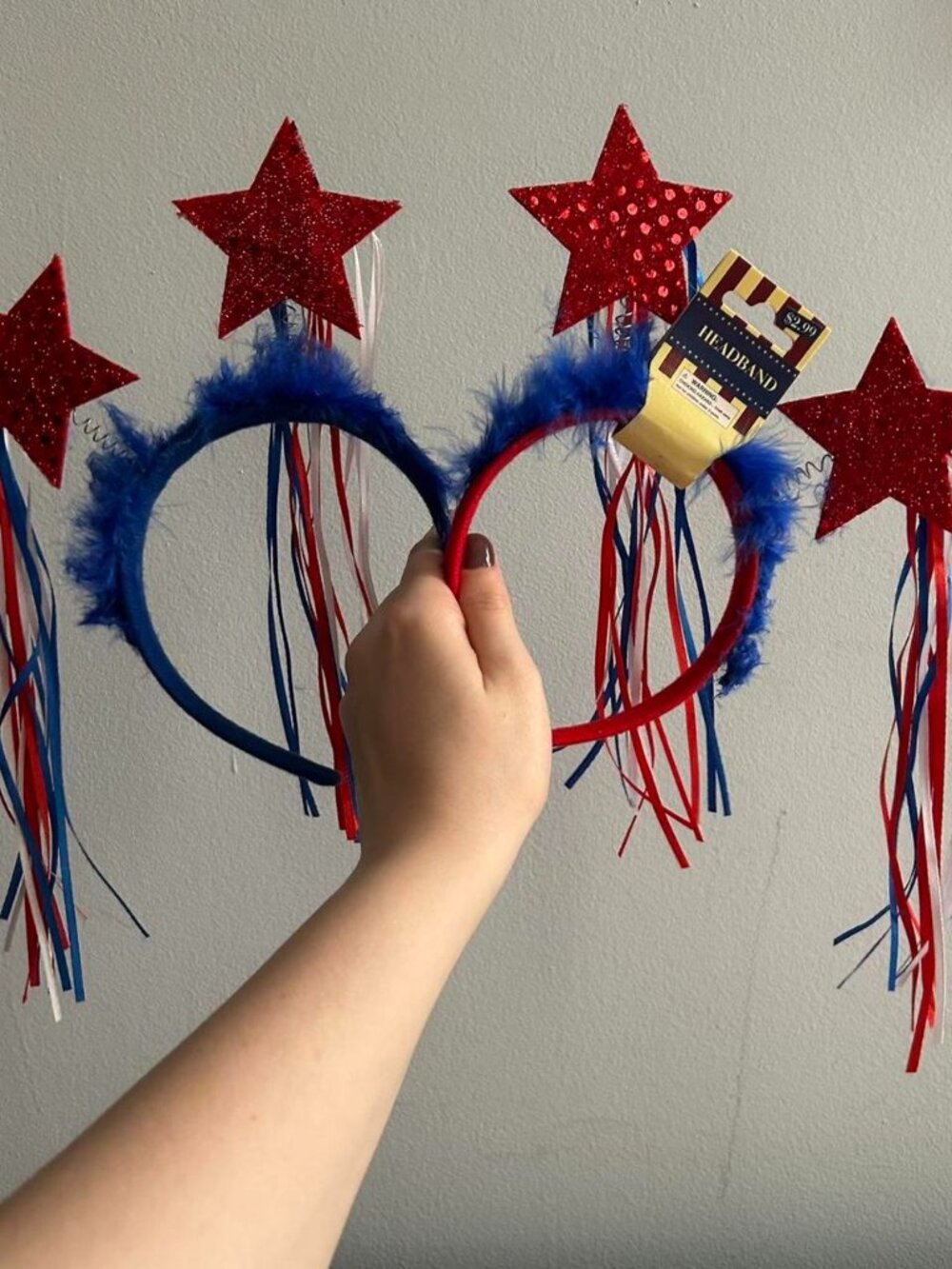 2 Fourth of July Star Headbands